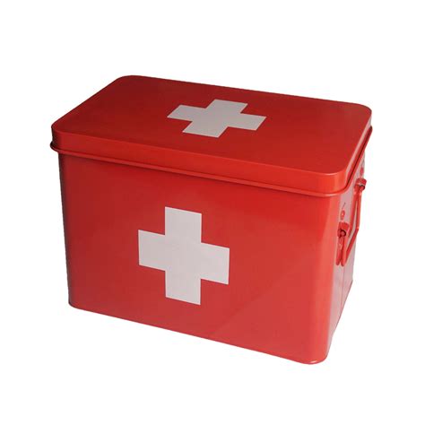 large first aid box metal|first aid box refill supplies.